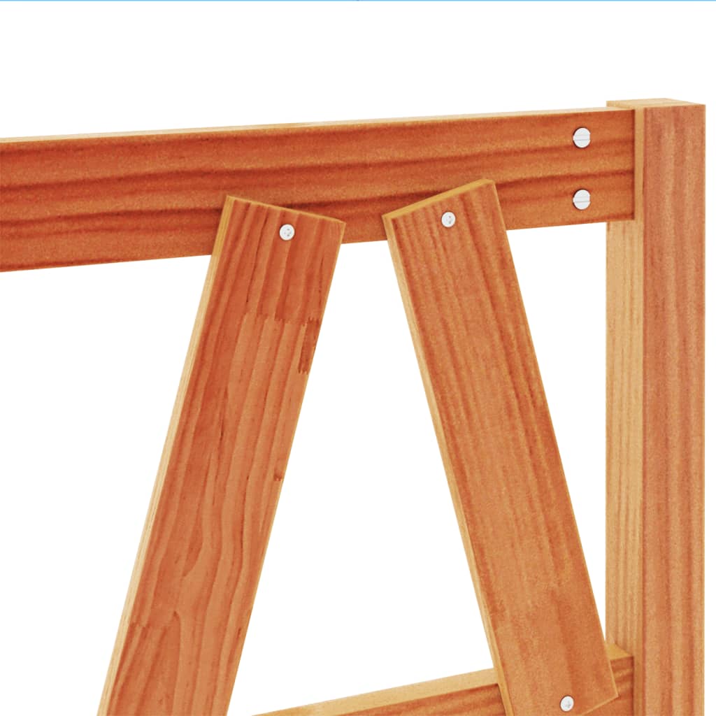 Tăblie de pat, maro ceruit, 135 cm, lemn masiv de pin GartenMobel Dekor