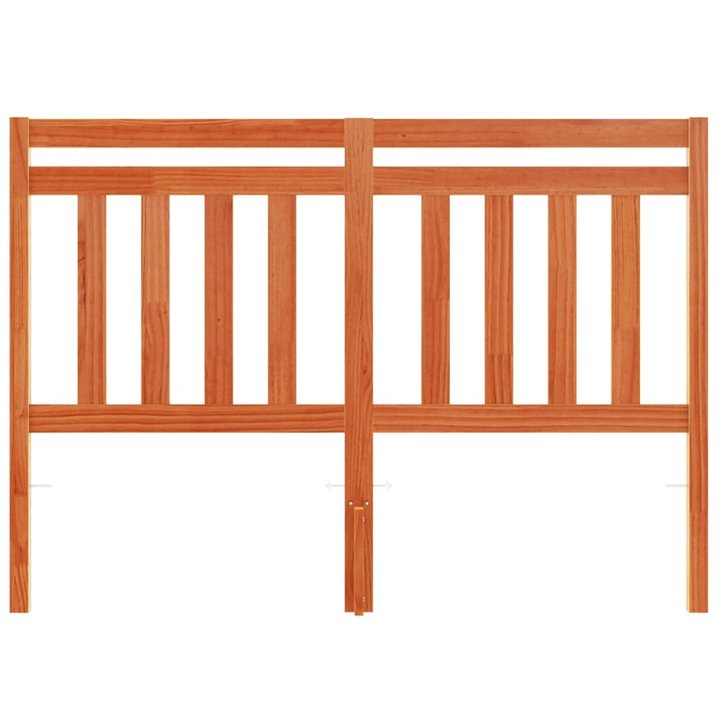 Tăblie de pat, maro ceruit, 135 cm, lemn masiv de pin GartenMobel Dekor