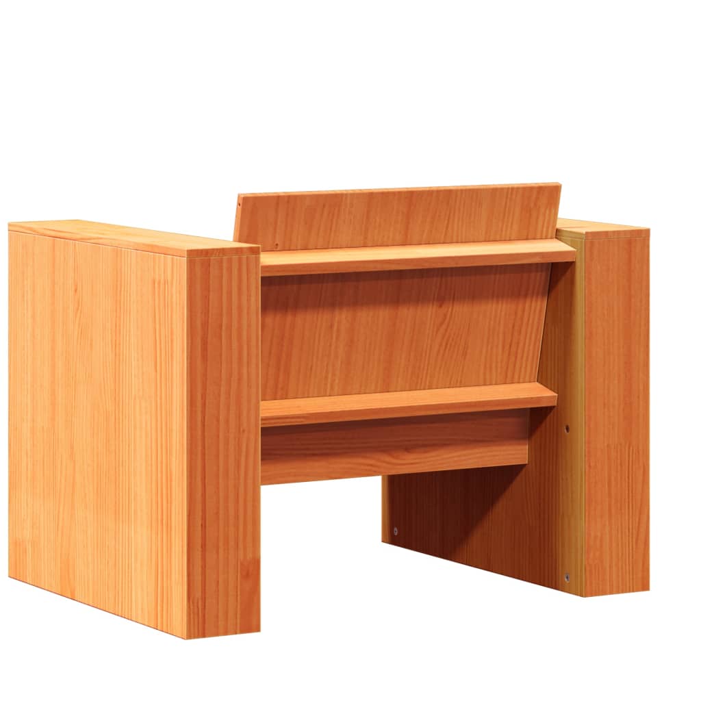 Canapea de grădină, maro ceruit, 79x60x62 cm, lemn masiv pin GartenMobel Dekor