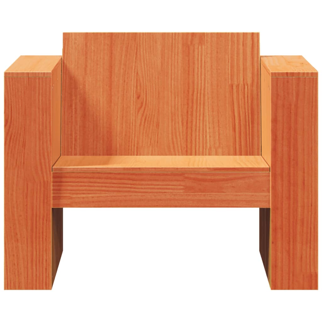 Canapea de grădină, maro ceruit, 79x60x62 cm, lemn masiv pin GartenMobel Dekor