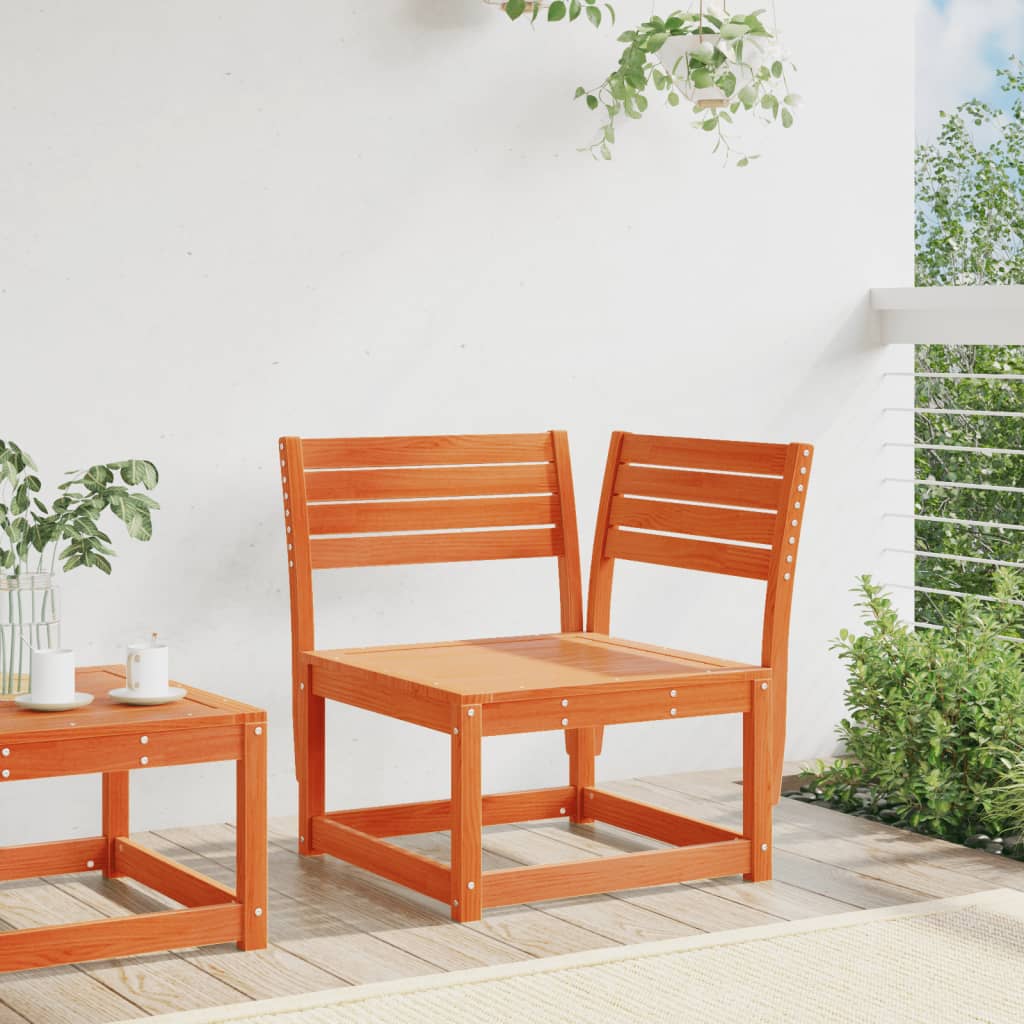 Canapea colțar de grădină, maro ceruit, 73x73x78 cm, lemn pin GartenMobel Dekor