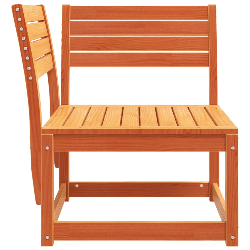 Canapea colțar de grădină, maro ceruit, 73x73x78 cm, lemn pin GartenMobel Dekor