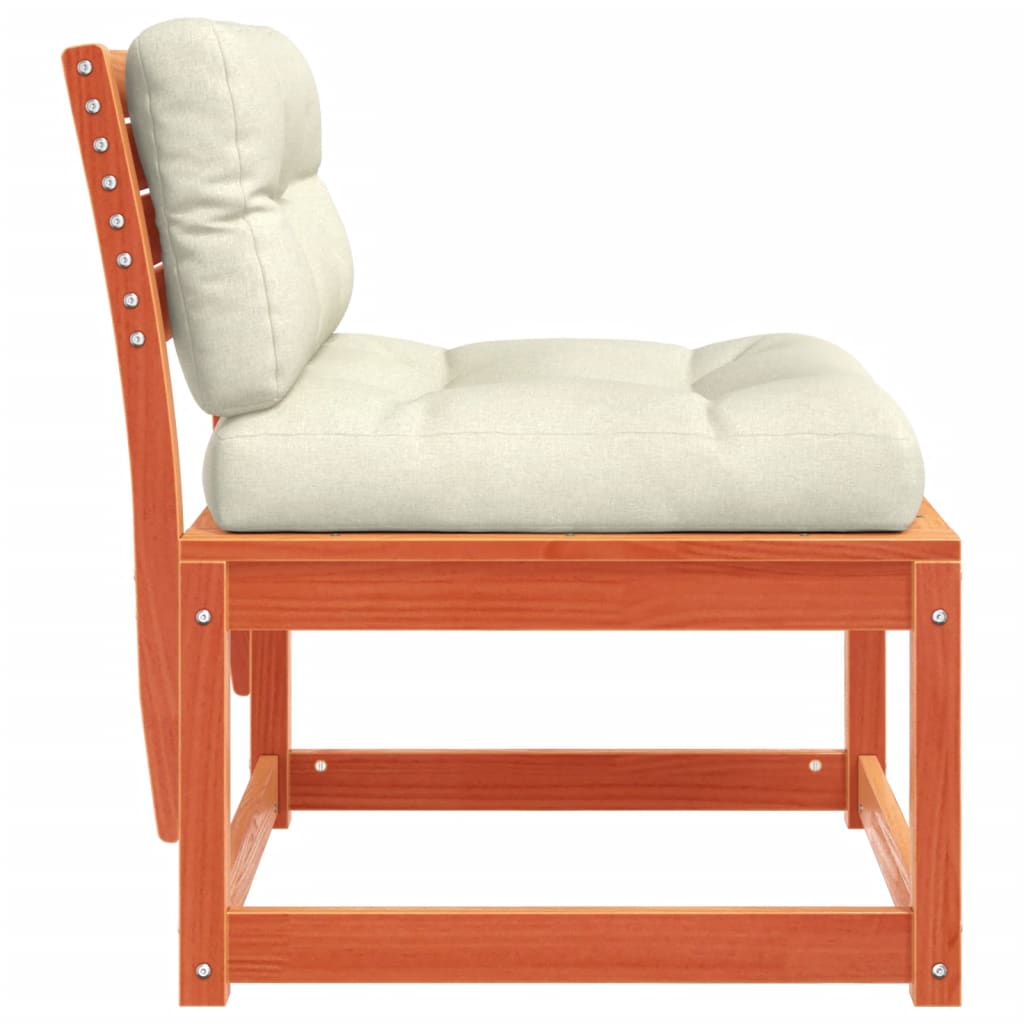 Canapea de grădină cu perne, maro ceruit lemn masiv pin GartenMobel Dekor