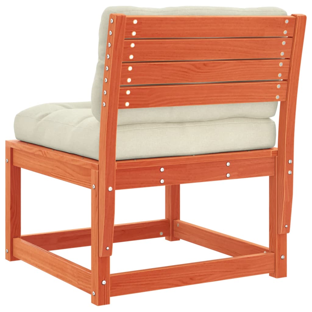 Canapele de grădină cu perne, 2 buc. maro ceruit lemn masiv pin GartenMobel Dekor