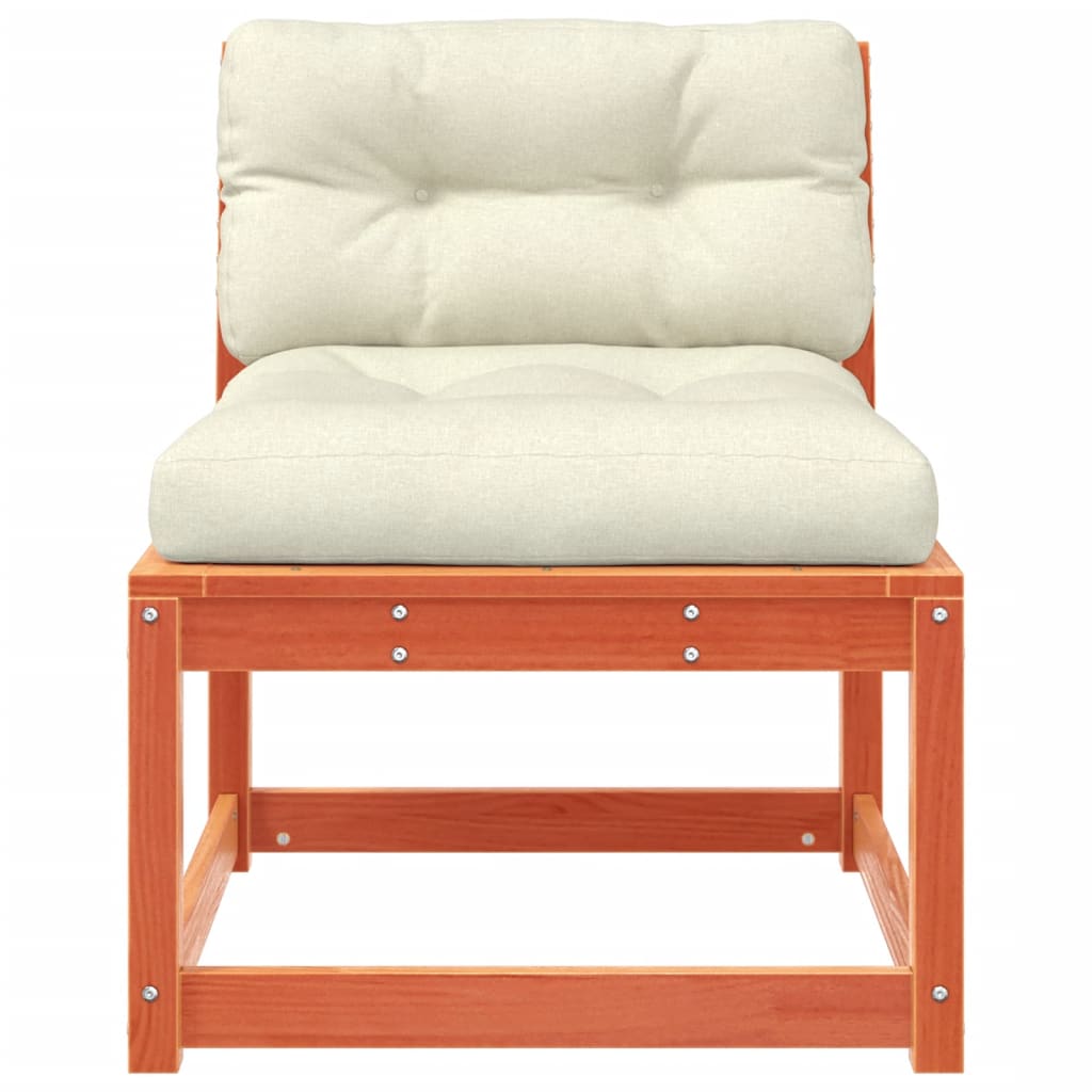 Canapele de grădină cu perne, 2 buc. maro ceruit lemn masiv pin GartenMobel Dekor