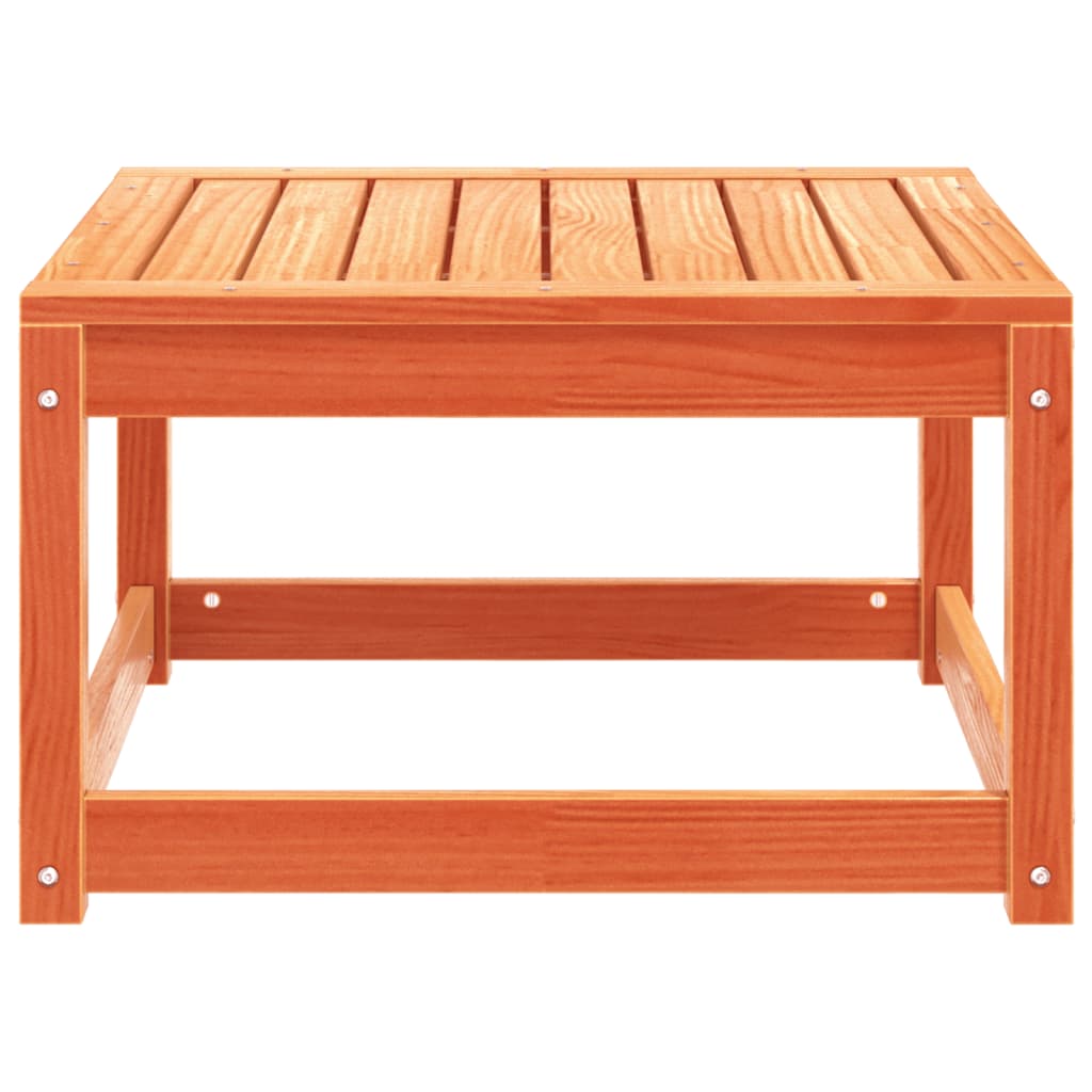 Taburet de grădină, maro ceruit, lemn masiv de pin GartenMobel Dekor