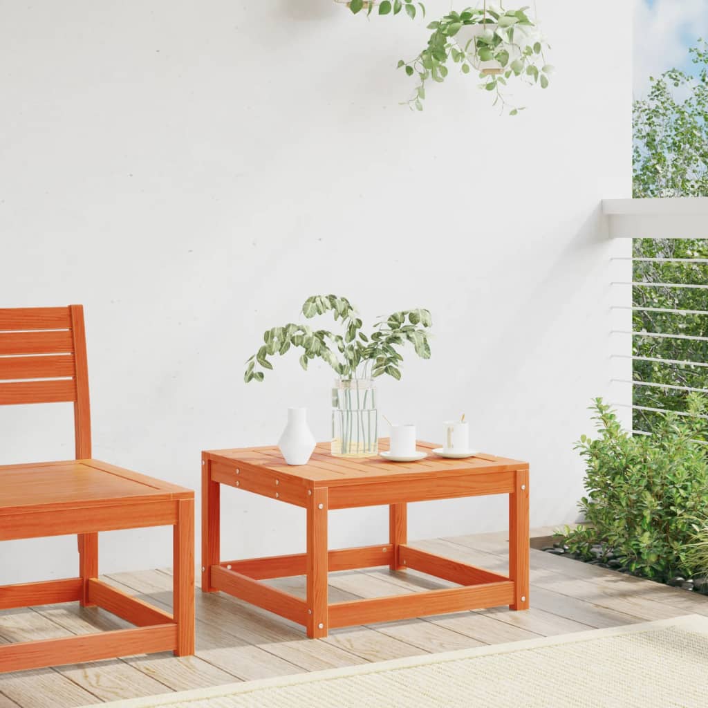 Taburet de grădină, maro ceruit, lemn masiv de pin GartenMobel Dekor