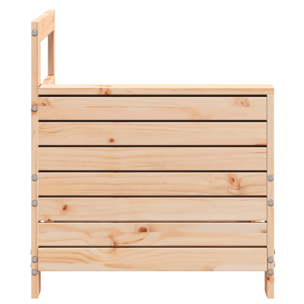 Canapea cu cotieră de grădină, 69x62x70,5 cm, lemn masiv pin GartenMobel Dekor