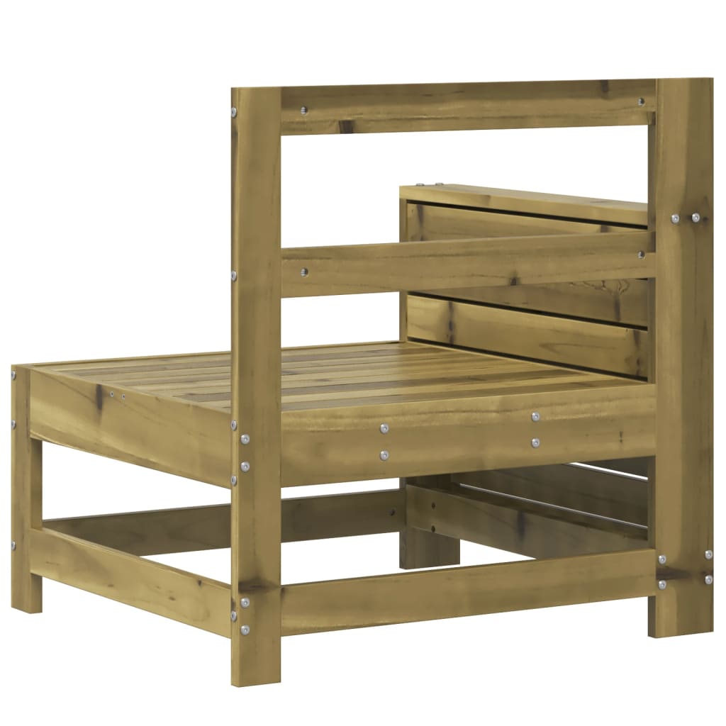 Canapea cu cotieră de grădină, 69x62x70,5 cm, lemn pin tratat GartenMobel Dekor