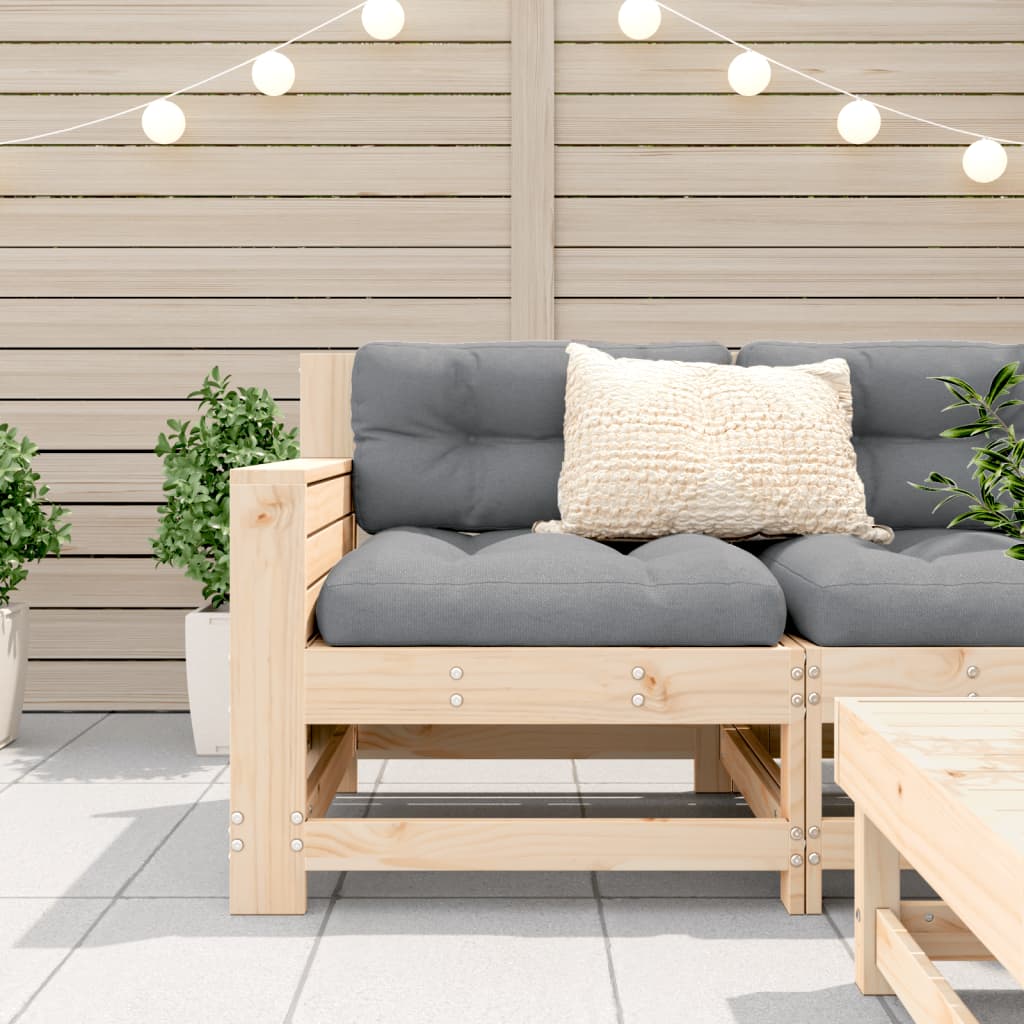 Canapea grădină cotieră cu perne, lemn masiv de pin GartenMobel Dekor