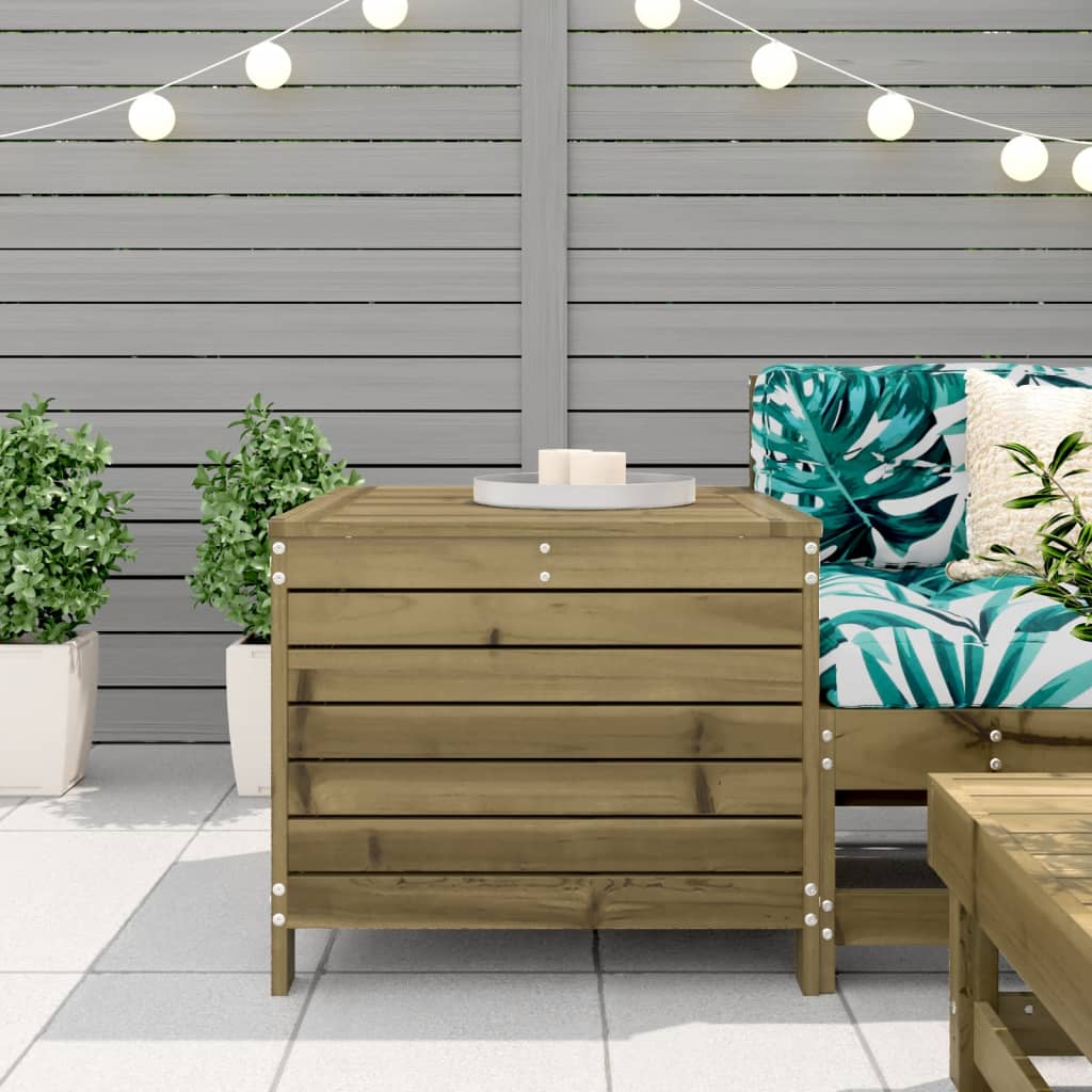 Taburet de grădină, 62x63,5x53,5 cm, lemn masiv de pin GartenMobel Dekor