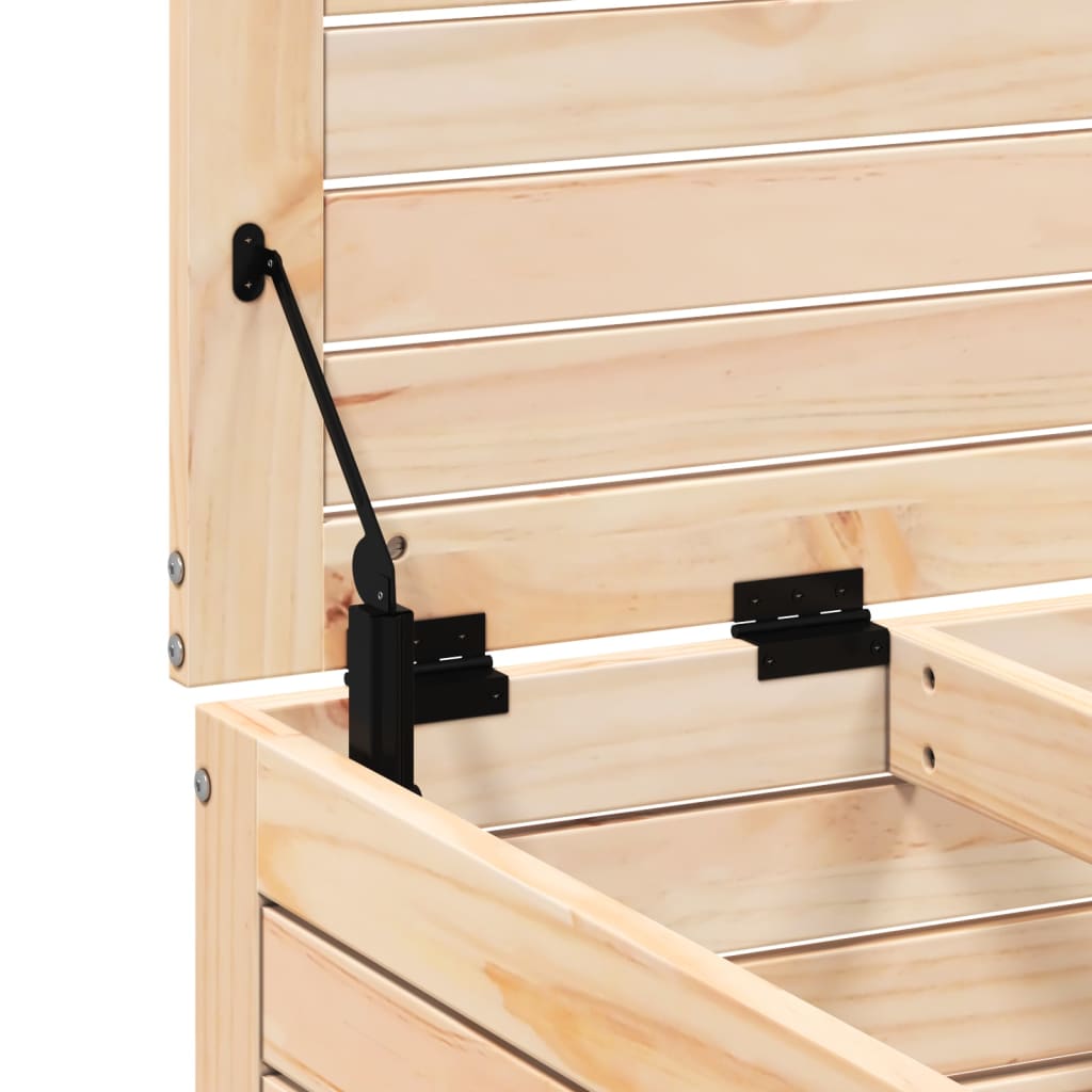 Taburet de grădină cu pernă, lemn masiv de pin GartenMobel Dekor