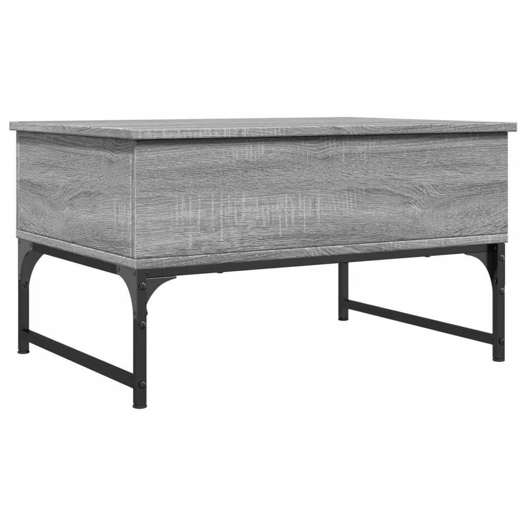 Măsuță de cafea, gri sonoma 70x50x40 cm lemn prelucrat și metal GartenMobel Dekor