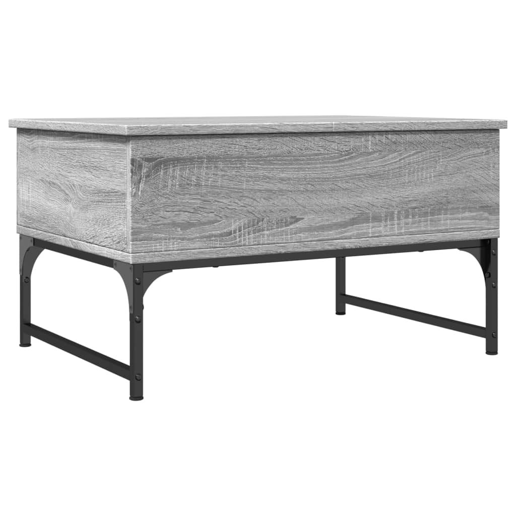 Măsuță de cafea, gri sonoma 70x50x40 cm lemn prelucrat și metal GartenMobel Dekor