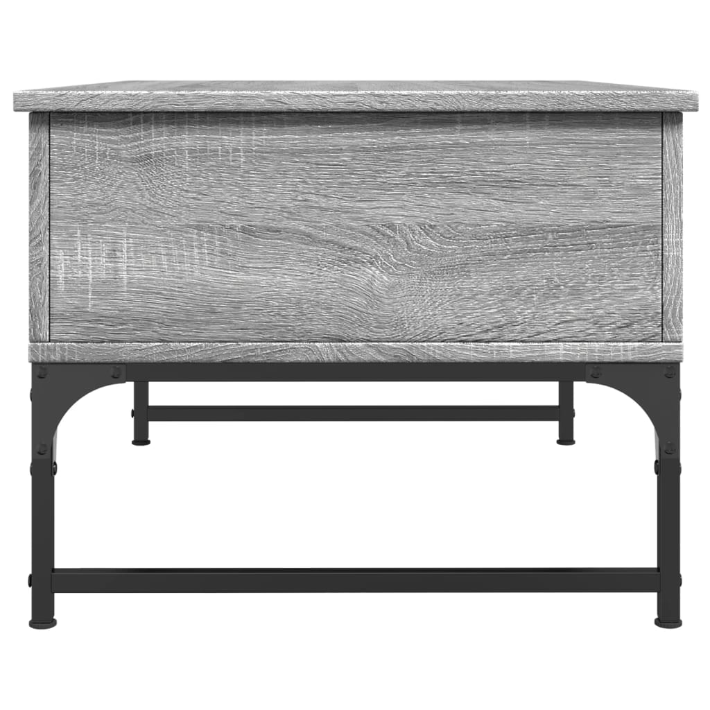 Măsuță de cafea, gri sonoma 70x50x40 cm lemn prelucrat și metal GartenMobel Dekor