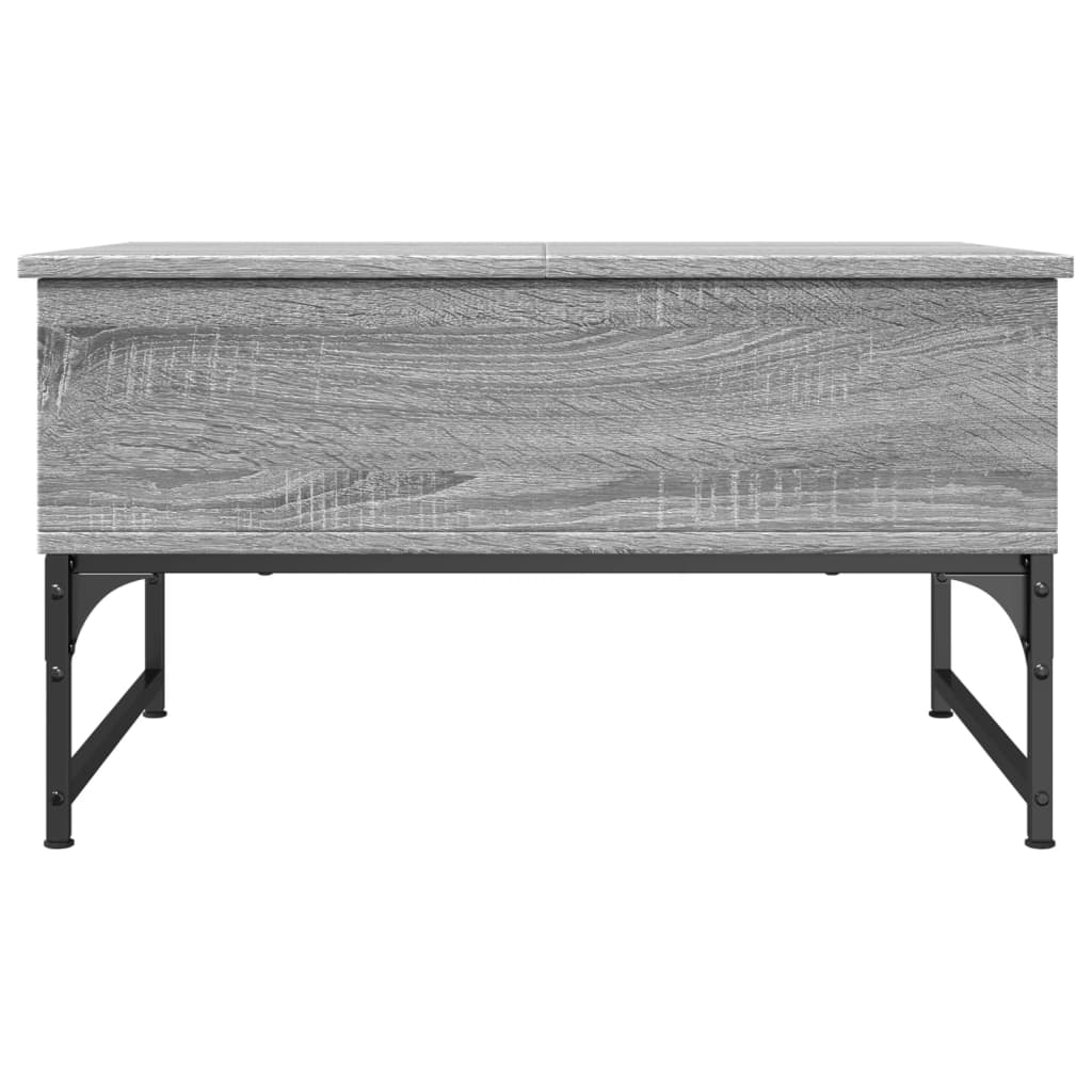 Măsuță de cafea, gri sonoma 70x50x40 cm lemn prelucrat și metal GartenMobel Dekor