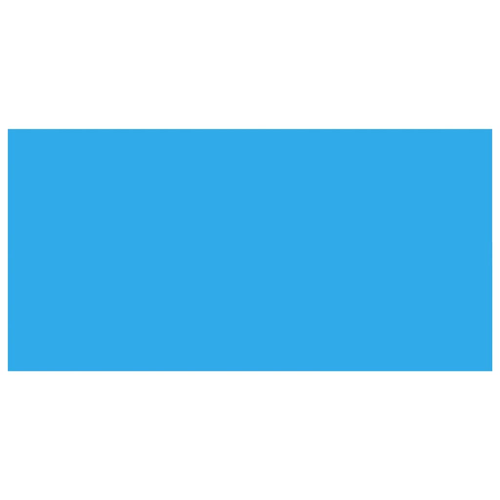 Folie dreptunghiulară pentru piscină din PE, 732 x 366 cm, albastru GartenMobel Dekor