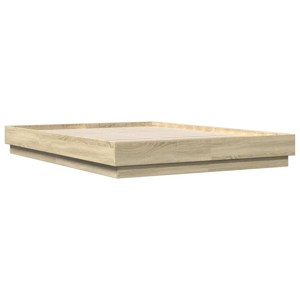 Cadru de pat, stejar sonoma, 150x200 cm, lemn prelucrat GartenMobel Dekor