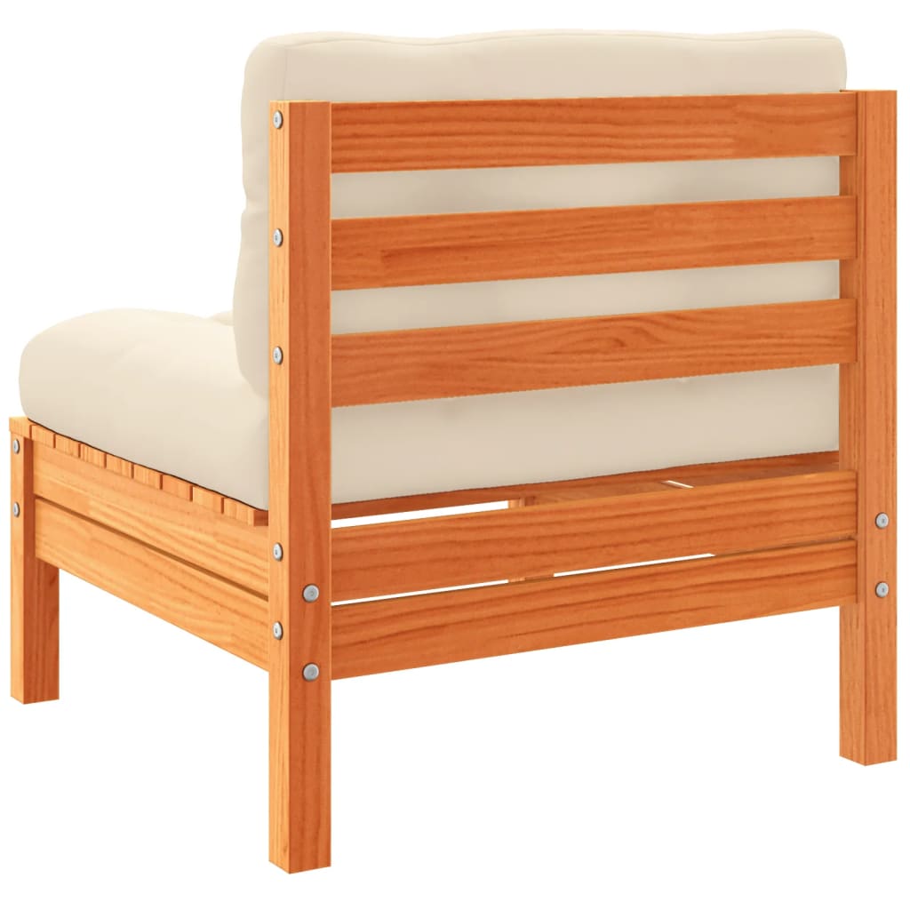 Set mobilier de grădină cu perne, 3 piese, lemn masiv de pin GartenMobel Dekor