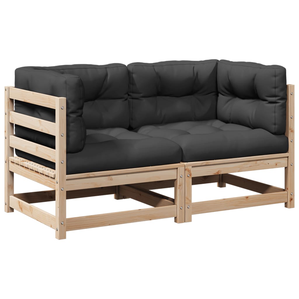 Set canapele de grădină cu perne, 5 piese, lemn masiv de pin GartenMobel Dekor