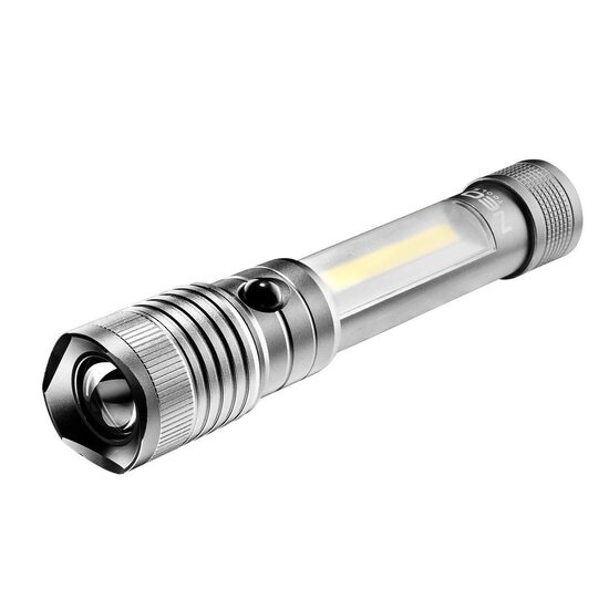 Lanterna de inspectie din aluminiu 2 in 1, zoom, magnet 4xAAA, NEO GartenVIP DiyLine
