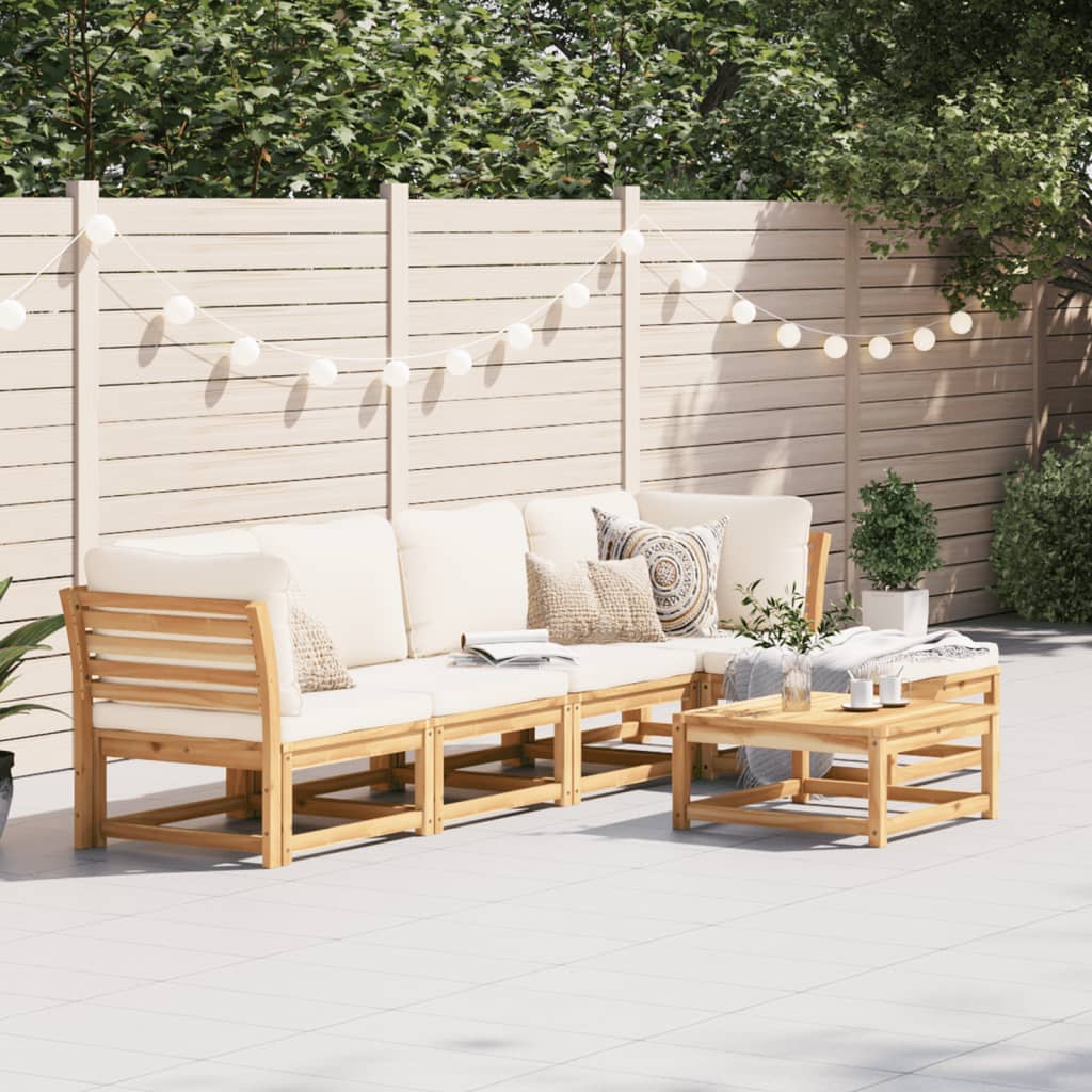 Set mobilier grădină cu perne, 6 piese, lemn masiv acacia GartenMobel Dekor