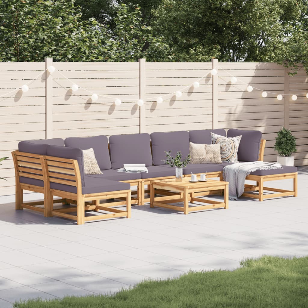 Set mobilier grădină cu perne, 8 piese, lemn masiv acacia GartenMobel Dekor