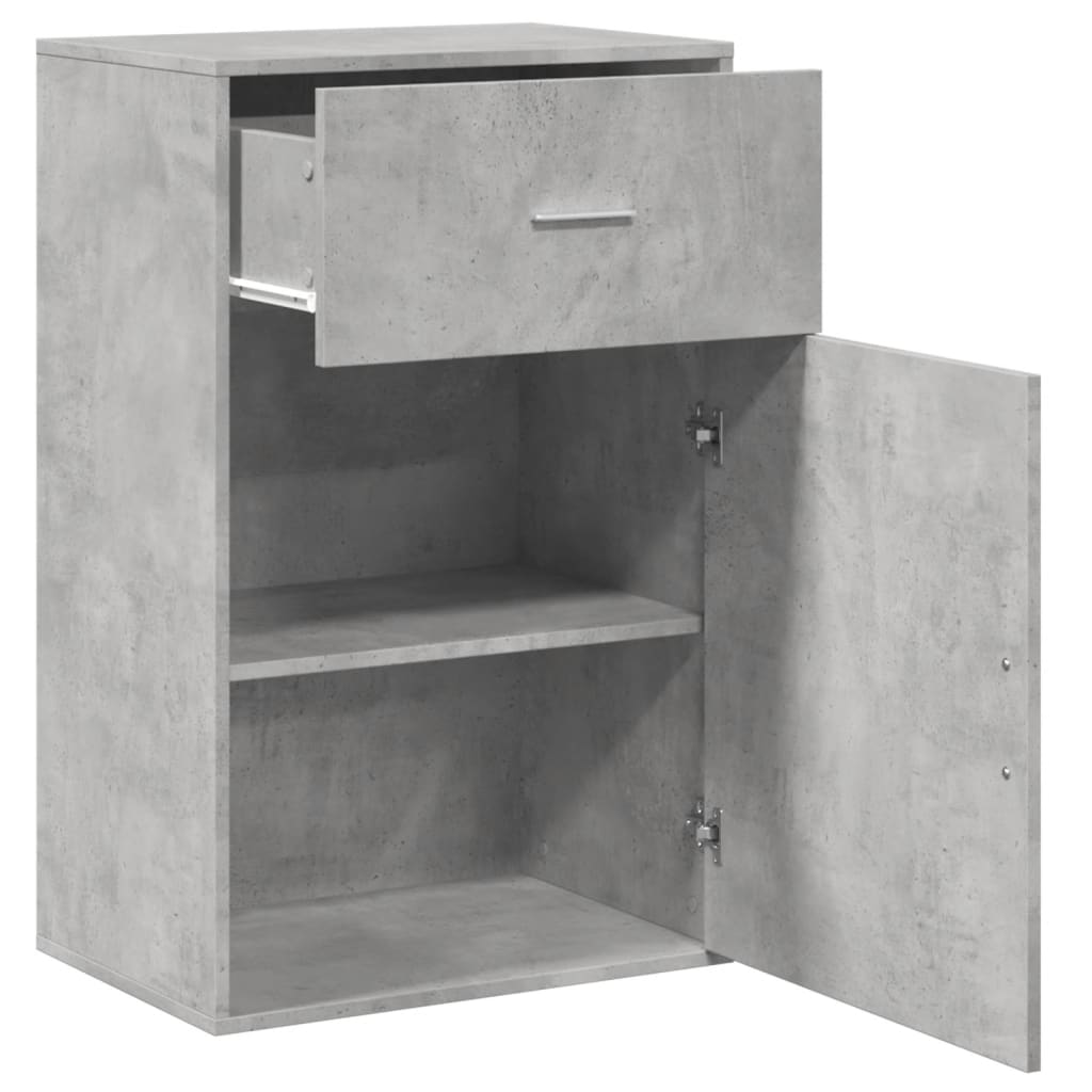 Dulap de depozitare, gri beton, 56,5x39x90 cm, lemn prelucrat GartenMobel Dekor