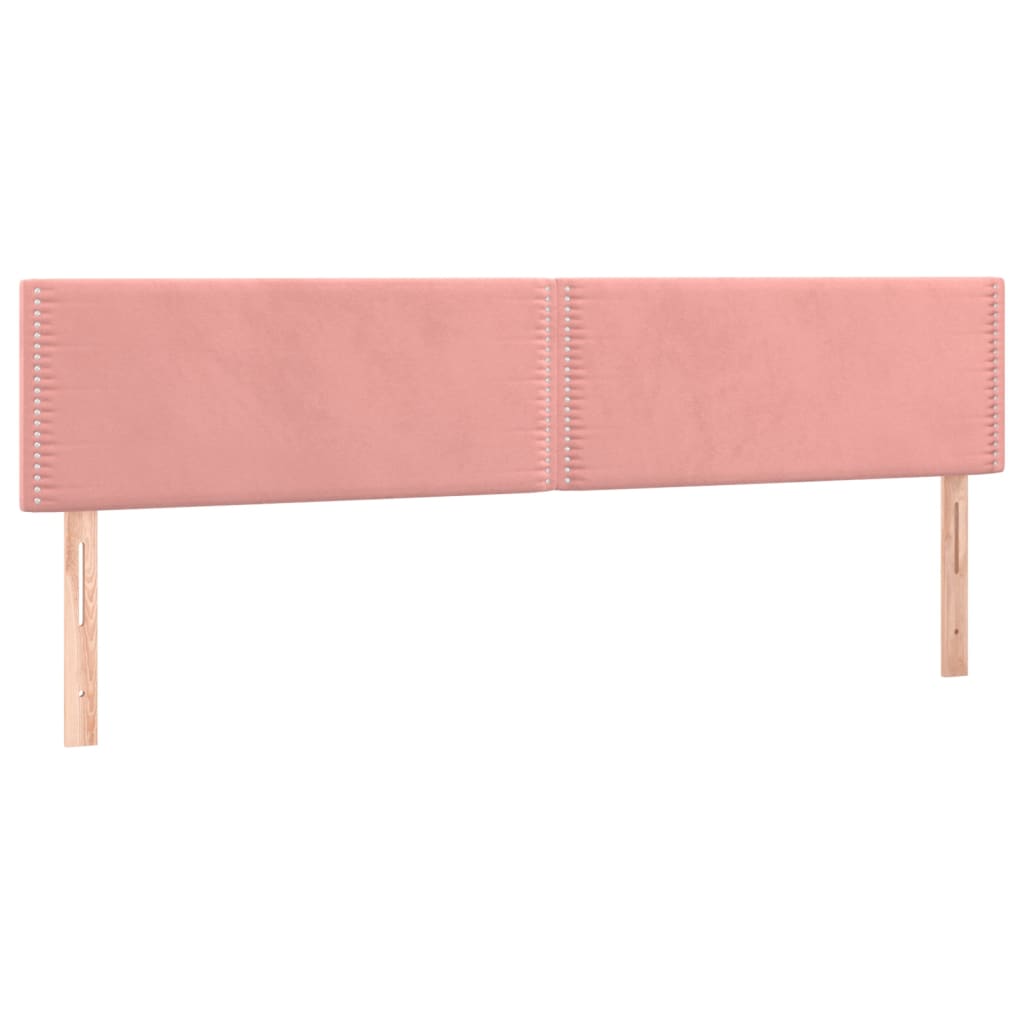 Pat box spring cu saltea, roz, 180x200 cm, catifea GartenMobel Dekor