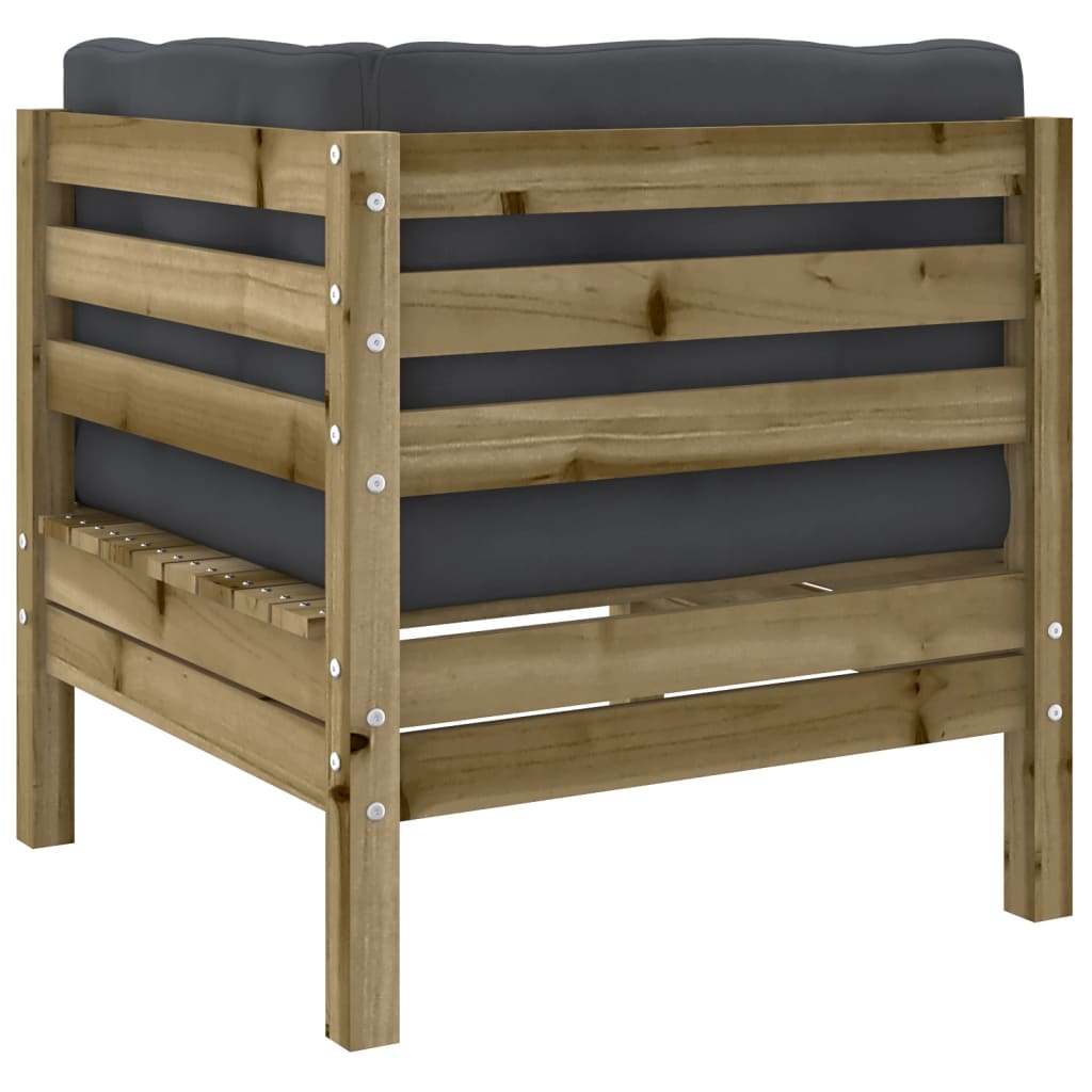 Set canapele de grădină cu perne, 6 piese, lemn de pin tratat GartenMobel Dekor