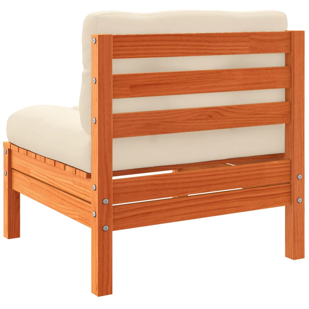 Set canapele grădină cu perne, 10 piese, maro lemn masiv de pin GartenMobel Dekor