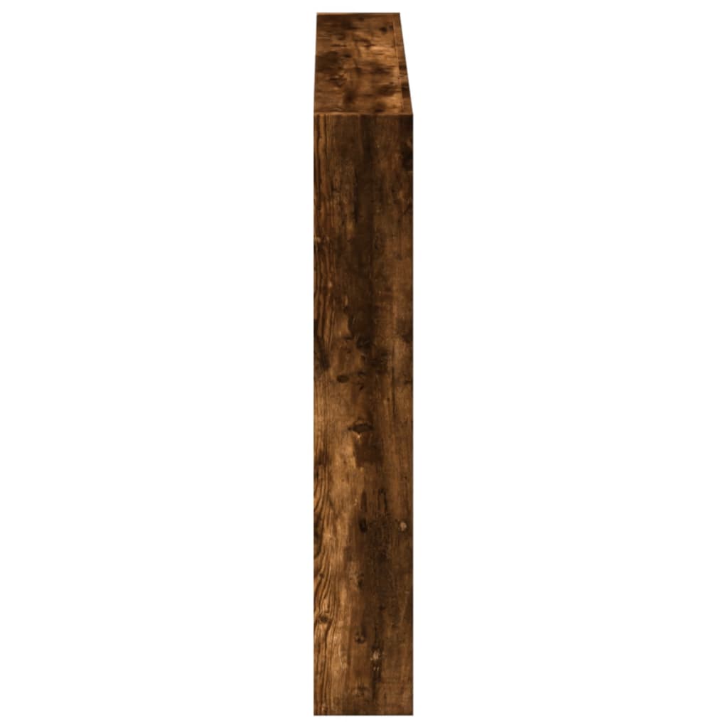 Tăblie de pat cu dulap și LED, stejar fumuriu, 100x17x102 cm GartenMobel Dekor