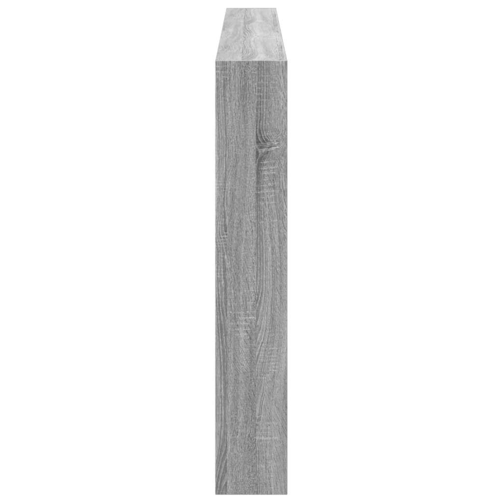 Tăblie de pat cu dulap și LED, gri sonoma, 200x17x102 cm GartenMobel Dekor