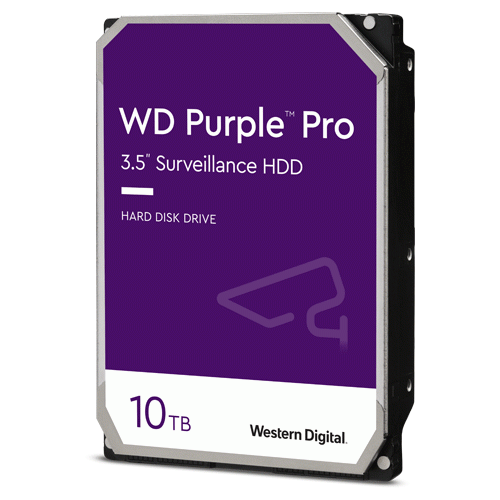 Hard disk 10TB - Western Digital PURPLE PRO WD101PURP SafetyGuard Surveillance