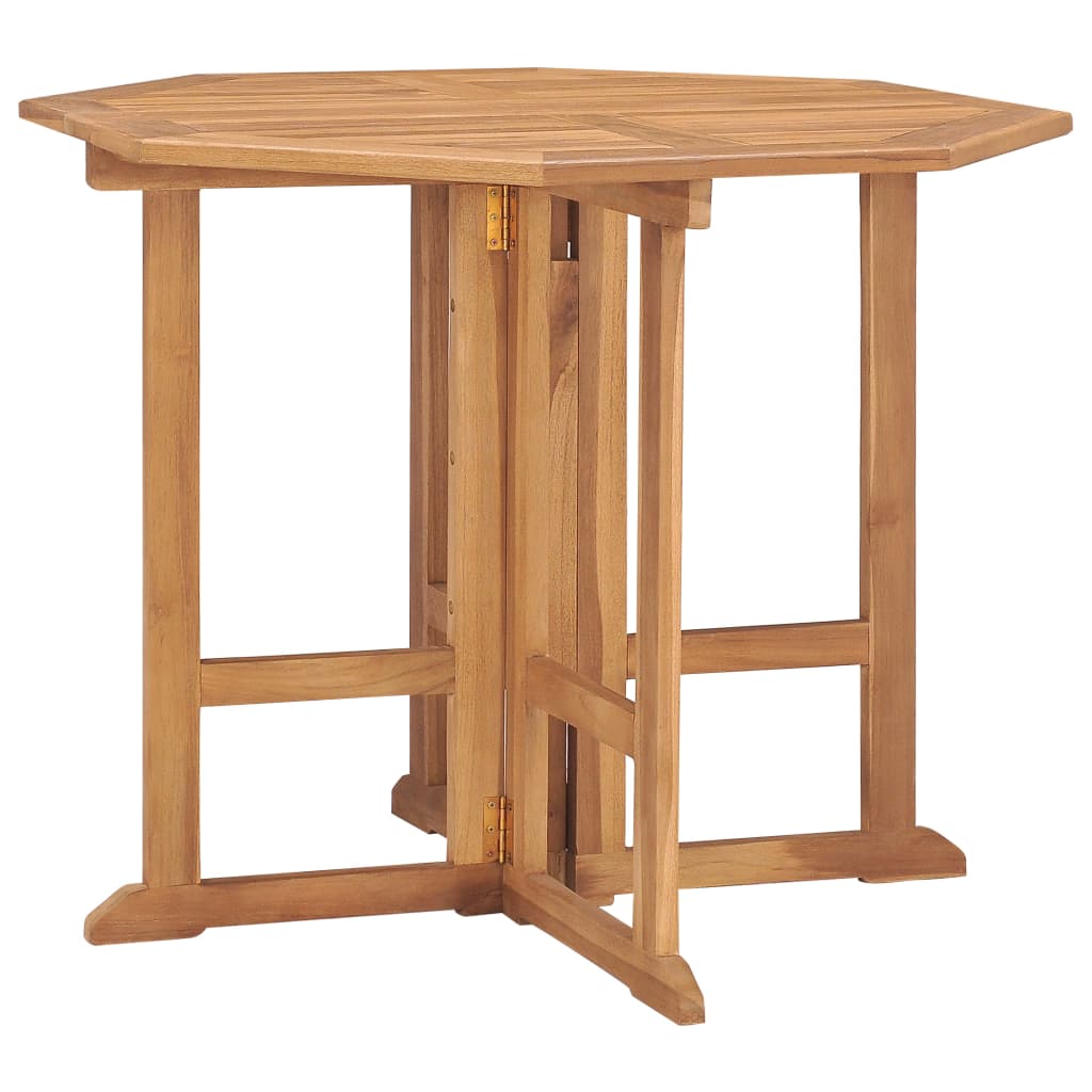 Set mobilier de exterior pliabil, 5 piese, lemn masiv de tec GartenMobel Dekor