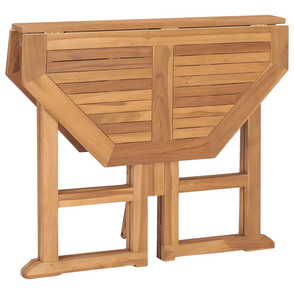 Set mobilier de exterior pliabil, 5 piese, lemn masiv de tec GartenMobel Dekor