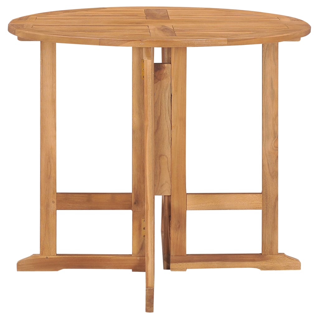 Set mobilier de exterior pliabil, 5 piese, lemn masiv de tec GartenMobel Dekor