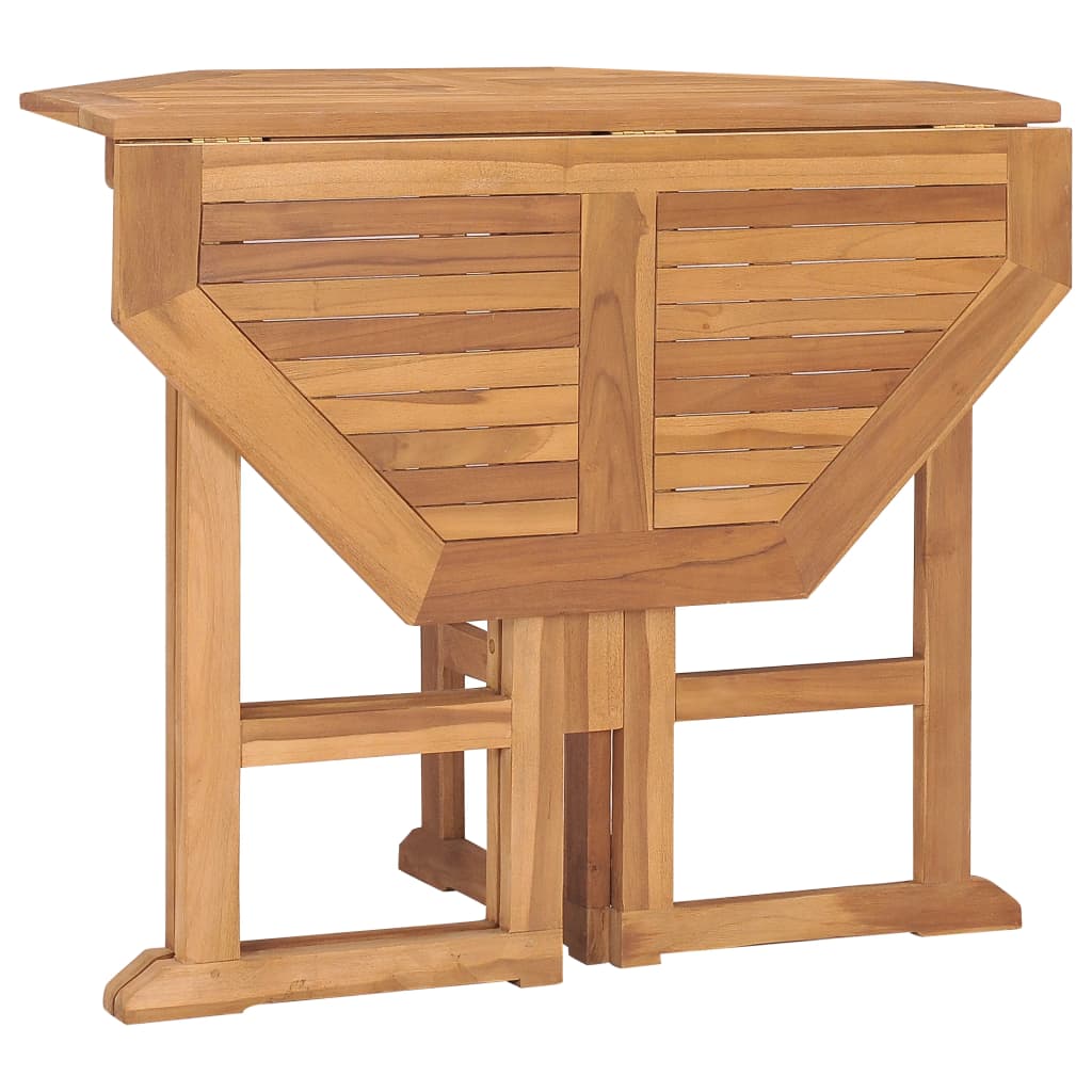 Set mobilier de exterior pliabil, 5 piese, lemn masiv de tec GartenMobel Dekor