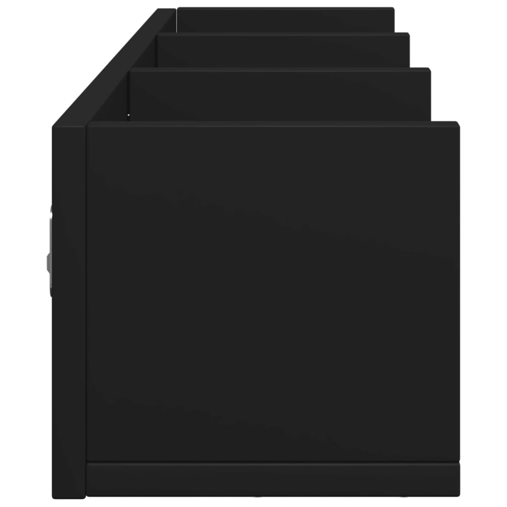 Dulap de perete, negru, 75x18x16,5 cm, lemn compozit GartenMobel Dekor