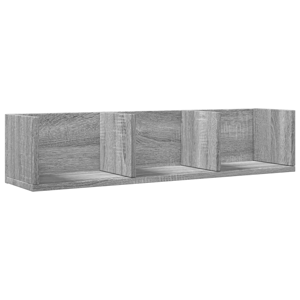 Dulapuri perete 2 buc., gri sonoma 75x18x16,5 cm lemn prelucrat GartenMobel Dekor