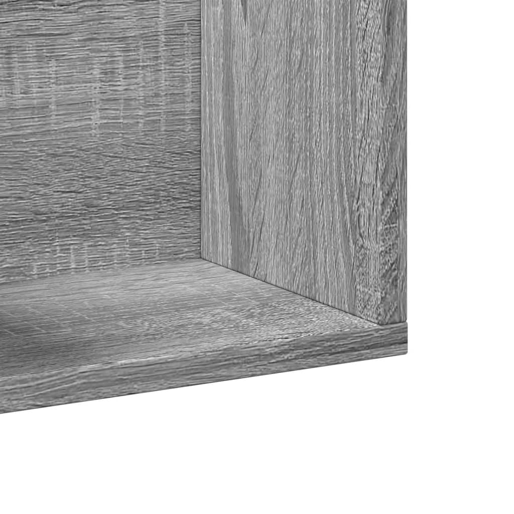 Dulapuri perete 2 buc., gri sonoma 75x18x16,5 cm lemn prelucrat GartenMobel Dekor