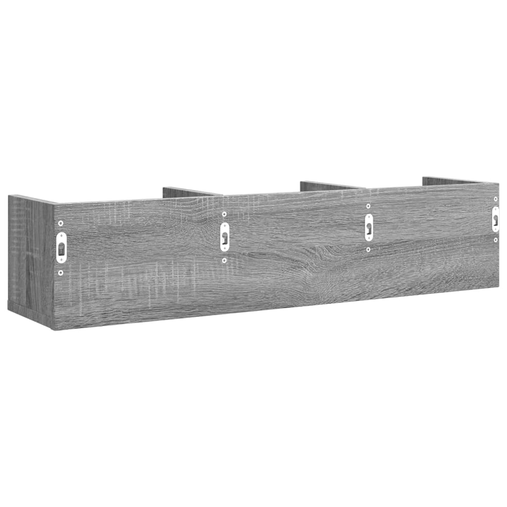 Dulapuri perete 2 buc., gri sonoma 75x18x16,5 cm lemn prelucrat GartenMobel Dekor
