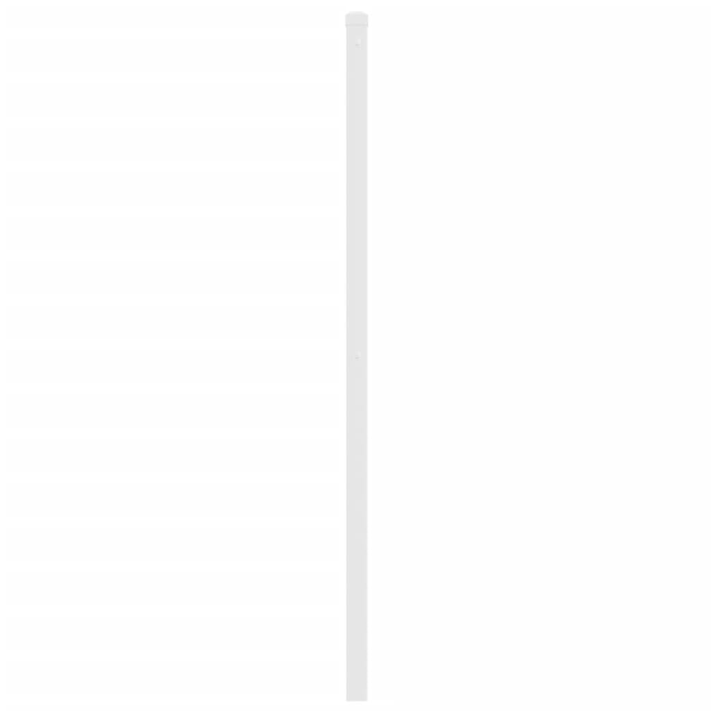 Tăblie de pat metalică, alb, 150 cm GartenMobel Dekor