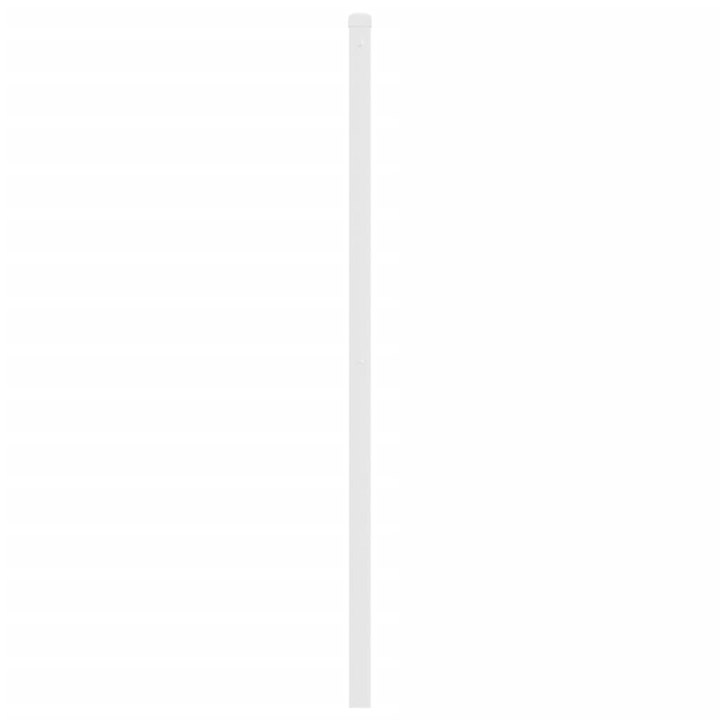 Tăblie de pat metalică, alb, 200 cm GartenMobel Dekor