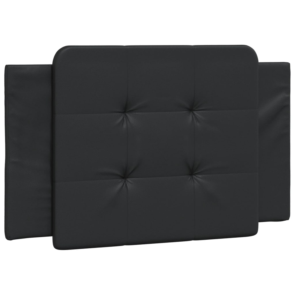 Pa cu saltea, negru, 90x190 cm, piele ecologică GartenMobel Dekor