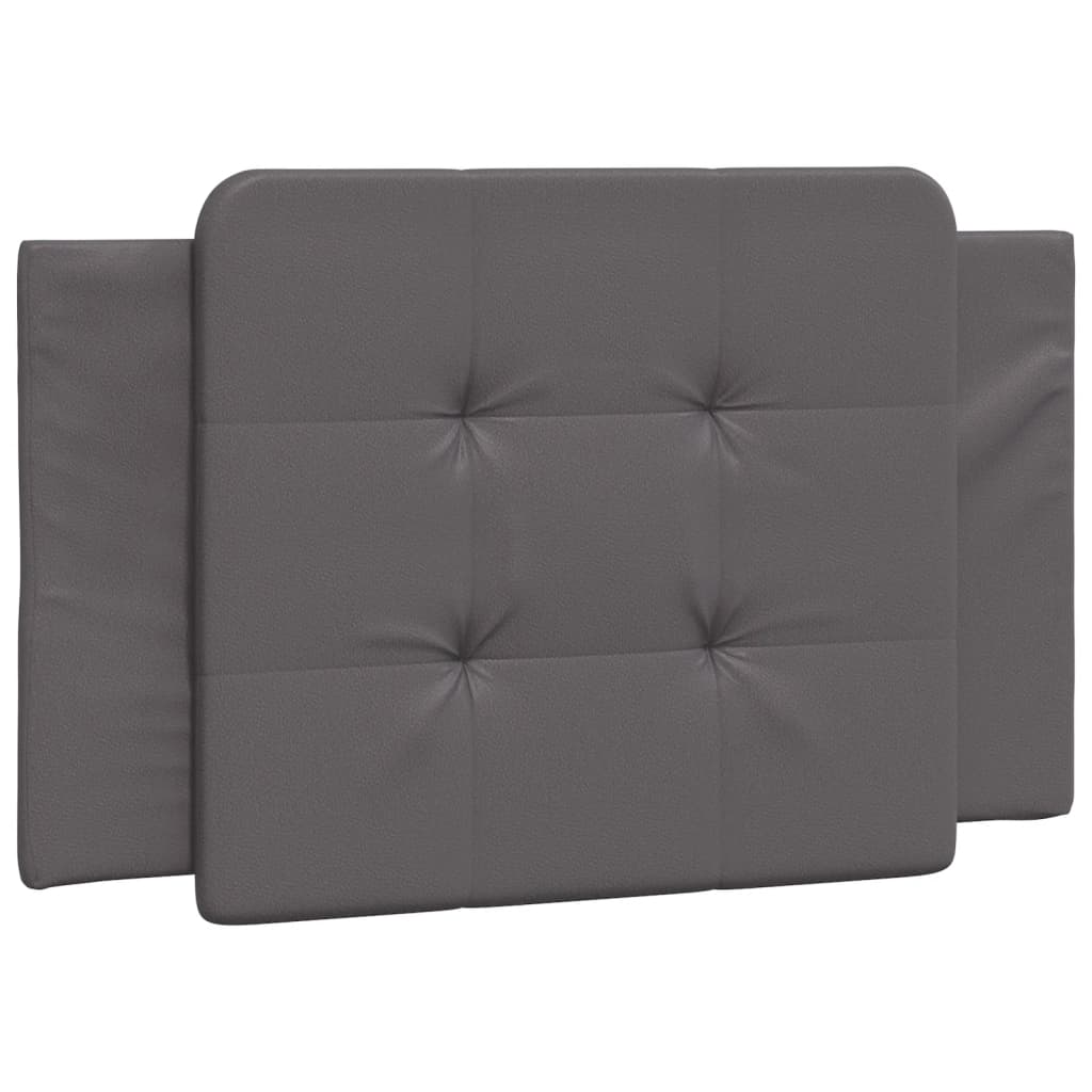 Pat cu saltea, gri, 80x200 cm, piele ecologică GartenMobel Dekor