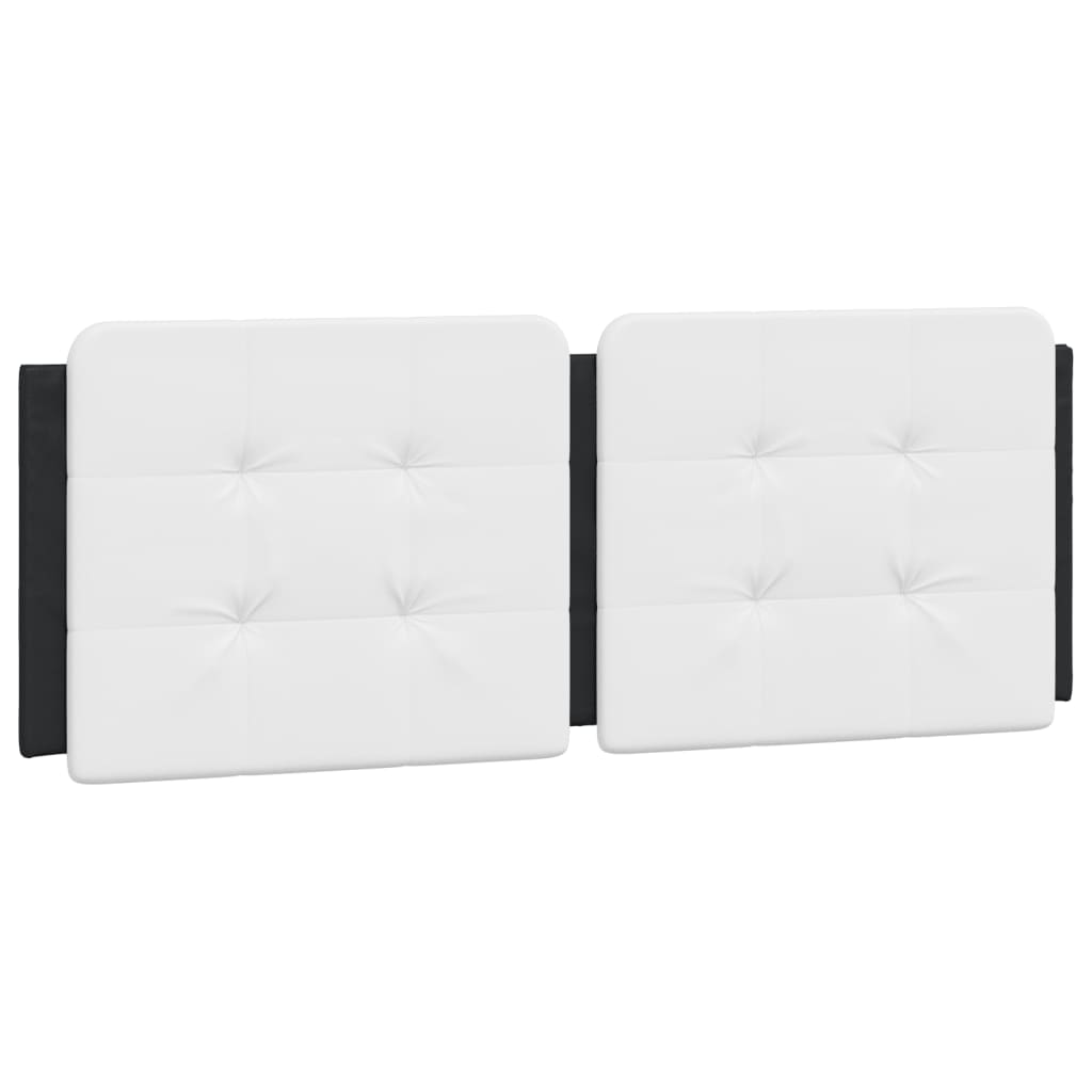Pat cu saltea, negru și alb, 120x200 cm, piele ecologică GartenMobel Dekor