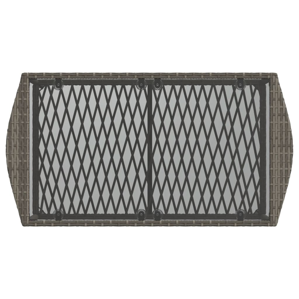 Set canapea de grădină cu perne, 4 piese, gri, poliratan GartenMobel Dekor