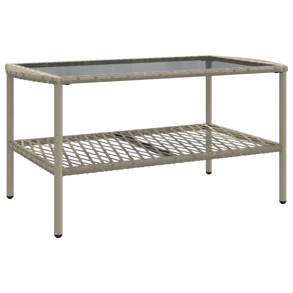 Set canapea de grădină cu perne, 4 piese, gri deschis poliratan GartenMobel Dekor