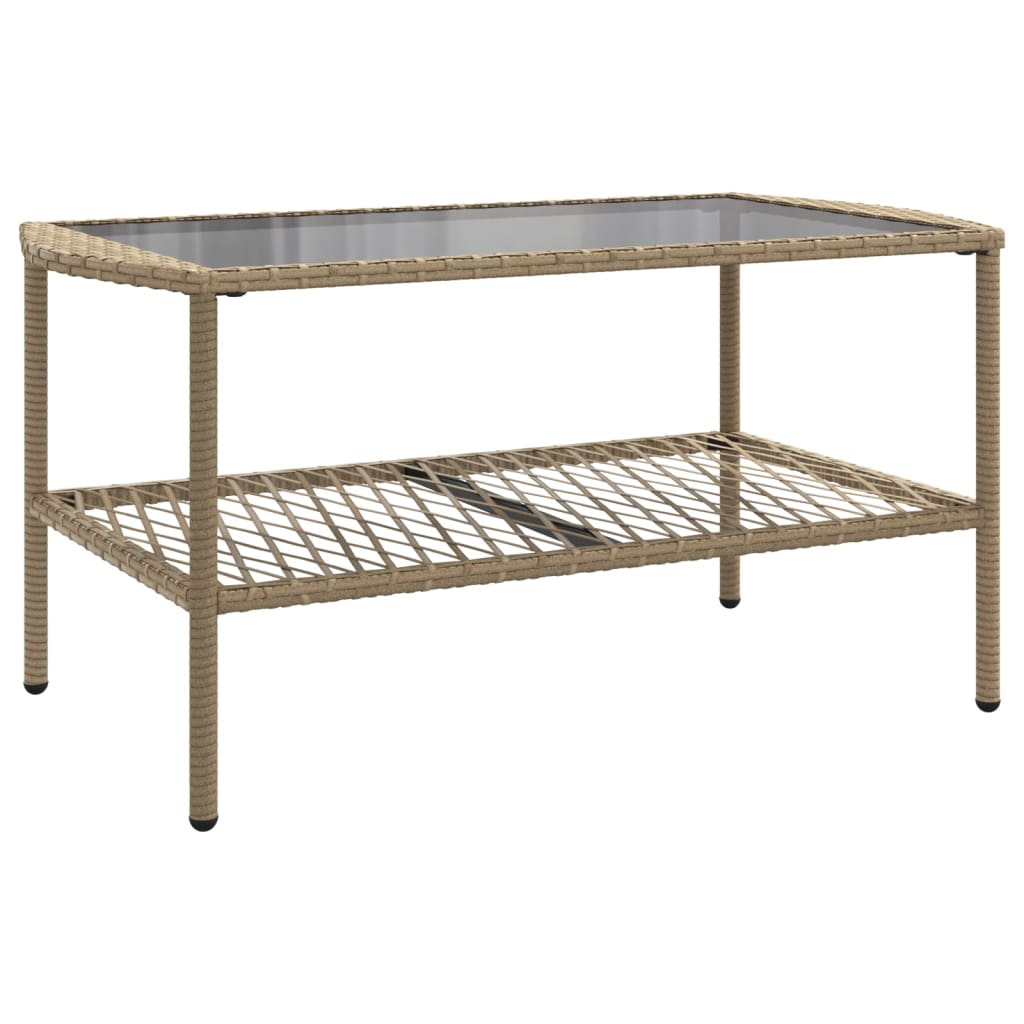 Set canapele de grădină, 4 piese, cu perne, bej, poliratan GartenMobel Dekor